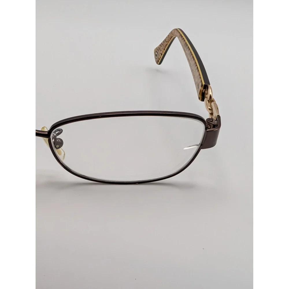 Coach HC5054 Faina 9187 Satin Brown Dark Tortoise Gold Eyeglass Frames 51-17 135
